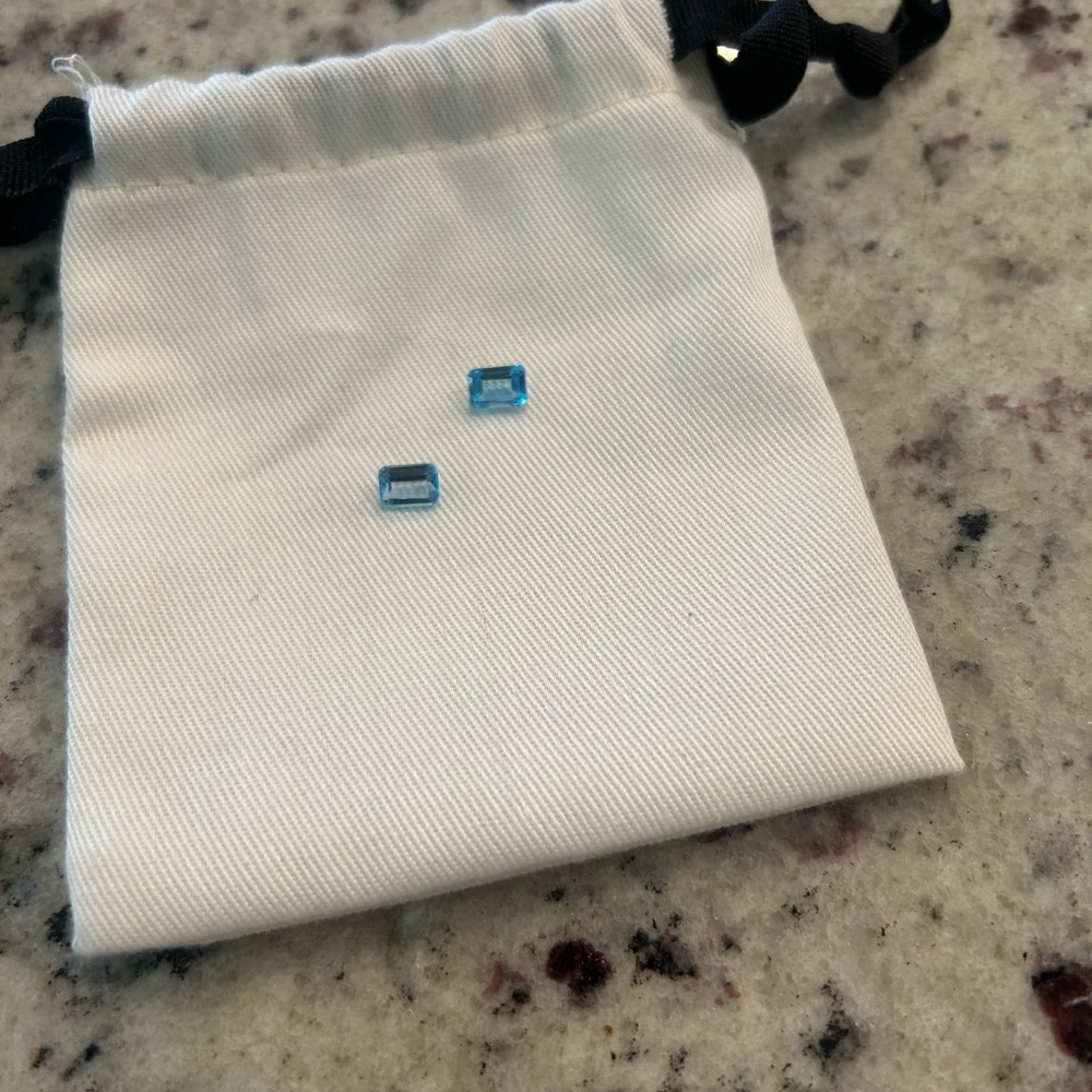 Blue Topaz Rectangular Loose Gemstones | Jewelry Making
